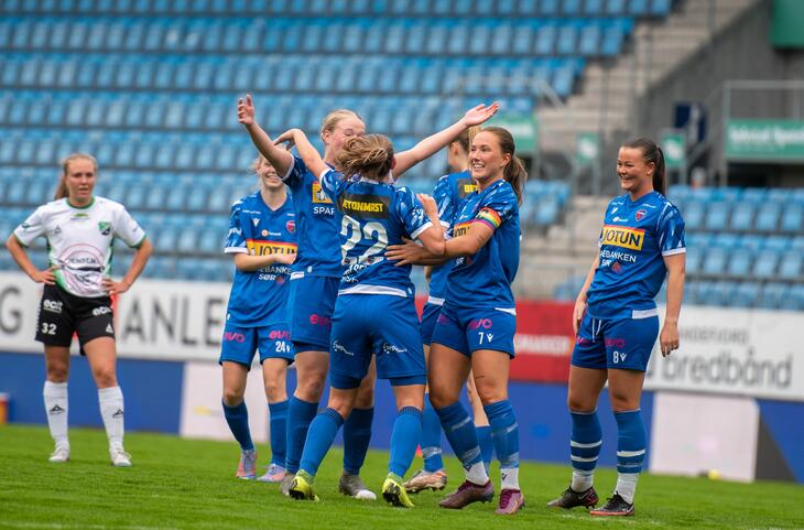 SF Kvinner vinner 4-0 over Hønefoss BK 2. Foto: Rose M. Thorheim