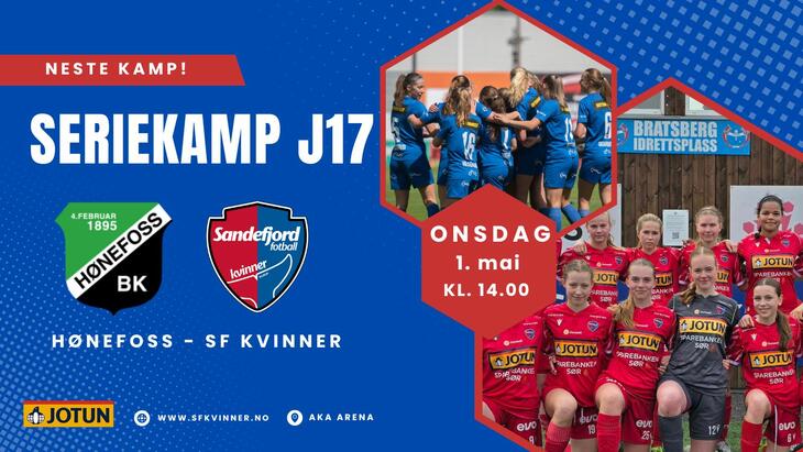 Seriekamp J17 regional Hønefoss - SF Kvinner